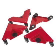 Sealey Corner Transport Dollies Set of 4 – 150kg Capacity Load Handling Workplace Stuff UK Sealey Corner Transport Dollies Set of 4 – 150kg Capacity Load Handling Workplace Stuff UK