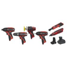 Sealey SV12 Series 6 x 12V Cordless Power Tool Combo Kit Cordless Workplace Stuff UK Sealey SV12 Series 6 x 12V Cordless Power Tool Combo Kit Cordless Workplace Stuff UK