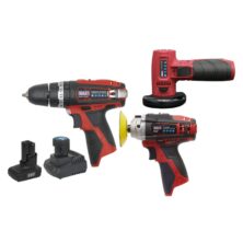 Sealey SV12 Series 3 x 12V Cordless Power Tool Combo Kit Cordless Workplace Stuff UK Sealey SV12 Series 3 x 12V Cordless Power Tool Combo Kit Cordless Workplace Stuff UK