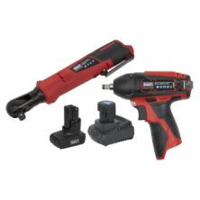 Sealey SV12 Series 2 x 12V Cordless Power Tool Combo Kit 12V One Battery Platform Workplace Stuff UK Sealey SV12 Series 2 x 12V Cordless Power Tool Combo Kit 12V One Battery Platform Workplace Stuff UK