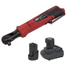 Sealey Cordless Ratchet Wrench Kit 1/2″Sq Drive 12V Lithium-ion – 2 Batteries Cordless Workplace Stuff UK Sealey Cordless Ratchet Wrench Kit 1/2″Sq Drive 12V Lithium-ion – 2 Batteries Cordless Workplace Stuff UK