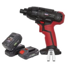 Sealey Impact Driver Kit 1/4″Hex Drive 20V – 2 Batteries Cordless Workplace Stuff UK Sealey Impact Driver Kit 1/4″Hex Drive 20V – 2 Batteries Cordless Workplace Stuff UK