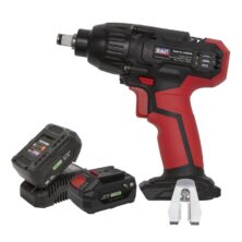 Sealey Impact Wrench 20V 1/2″Sq Drive 230Nm – 2 Batteries 20V One Battery Platform Workplace Stuff UK Sealey Impact Wrench 20V 1/2″Sq Drive 230Nm – 2 Batteries 20V One Battery Platform Workplace Stuff UK