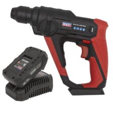 Sealey Cordless Rotary Hammer Drill Kit 20V SDS Plus 2Ah 20V One Battery Platform Workplace Stuff UK Sealey Cordless Rotary Hammer Drill Kit 20V SDS Plus 2Ah 20V One Battery Platform Workplace Stuff UK