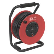 Sealey Cable Reel 50m 4 x 230V 2.5mm² Heavy-Duty Thermal Trip 30-60m Workplace Stuff UK Sealey Cable Reel 50m 4 x 230V 2.5mm² Heavy-Duty Thermal Trip 30-60m Workplace Stuff UK