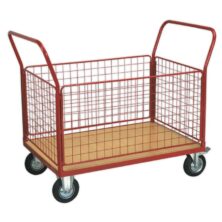 Sealey Platform Truck with 4 Removable Sides 300kg 1200 x 800mm Platform Trucks Workplace Stuff UK Sealey Platform Truck with 4 Removable Sides 300kg 1200 x 800mm Platform Trucks Workplace Stuff UK