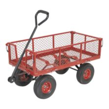 Sealey Platform Truck with Removable Sides Pneumatic Tyres 200kg Capacity Platform Trucks Workplace Stuff UK Sealey Platform Truck with Removable Sides Pneumatic Tyres 200kg Capacity Platform Trucks Workplace Stuff UK