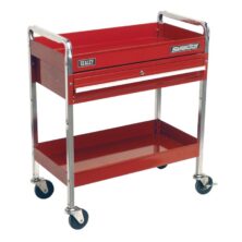 Sealey Trolley 2-Level Heavy-Duty with Lockable Drawer Tool Trolleys Workplace Stuff UK Sealey Trolley 2-Level Heavy-Duty with Lockable Drawer Tool Trolleys Workplace Stuff UK