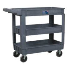 Sealey Trolley 3-Level Composite Heavy-Duty Tool Trolleys Workplace Stuff UK Sealey Trolley 3-Level Composite Heavy-Duty Tool Trolleys Workplace Stuff UK