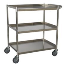 Sealey Workshop Trolley 3-Level Stainless Steel Tool Trolleys Workplace Stuff UK Sealey Workshop Trolley 3-Level Stainless Steel Tool Trolleys Workplace Stuff UK