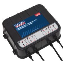 Sealey Four Bank 6/12V 8Amp (4 x 2A) Auto Maintenance Charger Chargers Workplace Stuff UK Sealey Four Bank 6/12V 8Amp (4 x 2A) Auto Maintenance Charger Chargers Workplace Stuff UK