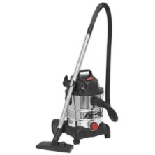 Sealey Vacuum Cleaner Industrial Wet & Dry 20L 1250W/230V Stainless Drum 20-29ltr Drum Workplace Stuff UK Sealey Vacuum Cleaner Industrial Wet & Dry 20L 1250W/230V Stainless Drum 20-29ltr Drum Workplace Stuff UK