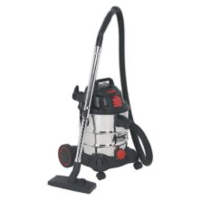 Sealey Vacuum Cleaner Industrial 20L 1400W/230V Stainless Drum Auto Start 20-29ltr Drum Workplace Stuff UK Sealey Vacuum Cleaner Industrial 20L 1400W/230V Stainless Drum Auto Start 20-29ltr Drum Workplace Stuff UK