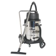 Sealey Vacuum Cleaner Industrial Wet & Dry 77L Stainless Steel Drum with Swivel Emptying 2400W 50-90ltr Drum Workplace Stuff UK Sealey Vacuum Cleaner Industrial Wet & Dry 77L Stainless Steel Drum with Swivel Emptying 2400W 50-90ltr Drum Workplace Stuff UK