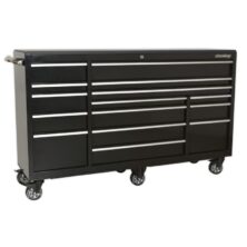Sealey Rollcab 15 Drawer 1845mm Heavy-Duty Black Premier Workplace Stuff UK Sealey Rollcab 15 Drawer 1845mm Heavy-Duty Black Premier Workplace Stuff UK