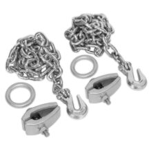Sealey Chain Kit 2 x 2m Chains 2 x Clamps Pulling Accessories Workplace Stuff UK Sealey Chain Kit 2 x 2m Chains 2 x Clamps Pulling Accessories Workplace Stuff UK