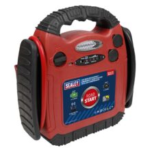 Sealey RoadStart® Emergency Jump Starter with Air Compressor 12V 900 Peak Amps Mobile Power Systems Workplace Stuff UK Sealey RoadStart® Emergency Jump Starter with Air Compressor 12V 900 Peak Amps Mobile Power Systems Workplace Stuff UK