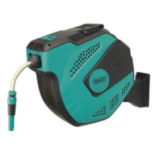 Sealey Auto-Rewind Control Garden Hose Reel 20m Reels Workplace Stuff UK Sealey Auto-Rewind Control Garden Hose Reel 20m Reels Workplace Stuff UK