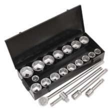 Sealey Socket Set 21pc 1″Sq Drive 6pt WallDrive® Metric 1"Sq Drive Workplace Stuff UK Sealey Socket Set 21pc 1″Sq Drive 6pt WallDrive® Metric 1"Sq Drive Workplace Stuff UK