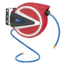 Sealey Retractable Air Hose Reel 10m Ø8mm ID – PU Hose 10-14m Workplace Stuff UK Sealey Retractable Air Hose Reel 10m Ø8mm ID – PU Hose 10-14m Workplace Stuff UK
