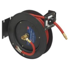 Sealey Retractable Air Hose Steel Reel 8m Ø10mm ID Rubber Hose 5-9m Workplace Stuff UK Sealey Retractable Air Hose Steel Reel 8m Ø10mm ID Rubber Hose 5-9m Workplace Stuff UK
