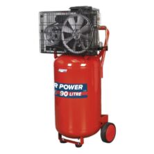 Sealey Compressor 90L Vertical Belt Drive 3hp 230V-1ph Workplace Stuff UK Sealey Compressor 90L Vertical Belt Drive 3hp 230V-1ph Workplace Stuff UK