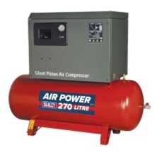 Sealey Compressor 270L Belt Drive 7.5hp 3ph 2-Stage with Cast Cylinders Low Noise 415V-3ph Workplace Stuff UK Sealey Compressor 270L Belt Drive 7.5hp 3ph 2-Stage with Cast Cylinders Low Noise 415V-3ph Workplace Stuff UK