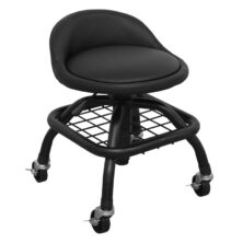Sealey Creeper Stool Pneumatic with Adjustable Height Swivel Seat & Back Rest Creepers & Seats Workplace Stuff UK Sealey Creeper Stool Pneumatic with Adjustable Height Swivel Seat & Back Rest Creepers & Seats Workplace Stuff UK