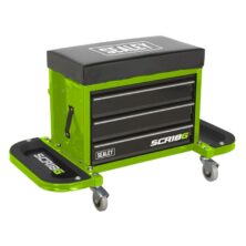 Sealey Mechanic’s Utility Seat & Toolbox – Hi-Vis Green Creepers & Seats Workplace Stuff UK Sealey Mechanic’s Utility Seat & Toolbox – Hi-Vis Green Creepers & Seats Workplace Stuff UK