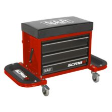 Sealey Mechanic’s Utility Seat & Toolbox – Red Creepers & Seats Workplace Stuff UK Sealey Mechanic’s Utility Seat & Toolbox – Red Creepers & Seats Workplace Stuff UK