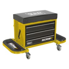 Sealey Mechanic’s Utility Seat & Toolbox – Yellow Creepers & Seats Workplace Stuff UK Sealey Mechanic’s Utility Seat & Toolbox – Yellow Creepers & Seats Workplace Stuff UK