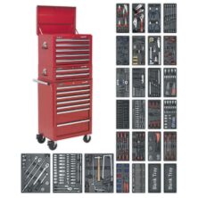 Sealey Tool Chest Combination 14 Drawer with Ball Bearing Slides – Red & 1179pc Tool Kit Superline Pro Workplace Stuff UK Sealey Tool Chest Combination 14 Drawer with Ball Bearing Slides – Red & 1179pc Tool Kit Superline Pro Workplace Stuff UK
