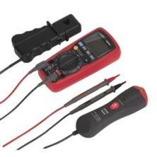 Sealey Digital Automotive Analyser 15-Function with Inductive Coupler/Infrared Temperature Probe Multimeters Workplace Stuff UK Sealey Digital Automotive Analyser 15-Function with Inductive Coupler/Infrared Temperature Probe Multimeters Workplace Stuff UK