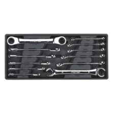 Sealey Tool Tray with Flare Nut & Ratchet Ring Spanner Set 12pc Tool Trays Workplace Stuff UK Sealey Tool Tray with Flare Nut & Ratchet Ring Spanner Set 12pc Tool Trays Workplace Stuff UK