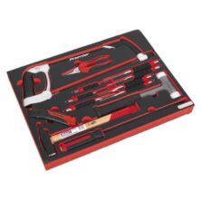 Sealey Tool Tray with Hacksaw, Hammers & Punches 13pc Tool Trays Workplace Stuff UK Sealey Tool Tray with Hacksaw, Hammers & Punches 13pc Tool Trays Workplace Stuff UK