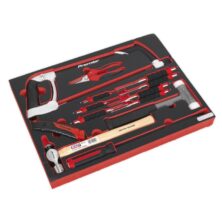 Sealey Tool Tray with Hacksaw, Hammers & Punches 13pc Tool Trays Workplace Stuff UK Sealey Tool Tray with Hacksaw, Hammers & Punches 13pc Tool Trays Workplace Stuff UK