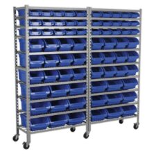 Sealey Mobile Bin Storage System 72 Bins Parts Storage Workplace Stuff UK Sealey Mobile Bin Storage System 72 Bins Parts Storage Workplace Stuff UK