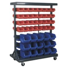 Sealey Mobile Bin Storage System with 94 Bins Parts Storage Workplace Stuff UK Sealey Mobile Bin Storage System with 94 Bins Parts Storage Workplace Stuff UK