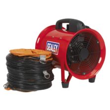 Sealey Portable Ventilator Ø200mm with 5m Ducting Ventilators Workplace Stuff UK Sealey Portable Ventilator Ø200mm with 5m Ducting Ventilators Workplace Stuff UK