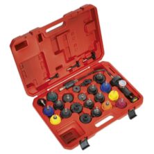Sealey Cooling System Pressure Test Kit 25pc Coolant Pressure Test Kits Workplace Stuff UK Sealey Cooling System Pressure Test Kit 25pc Coolant Pressure Test Kits Workplace Stuff UK