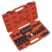 Sealey Diesel Injector Puller Set 14pc Fuel & Air Con Tools Workplace Stuff UK Sealey Diesel Injector Puller Set 14pc Fuel & Air Con Tools Workplace Stuff UK