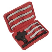 Sealey Fast Action Twin/Triple Leg Reversible Puller Set 8pc 150 & 220mm General Pullers Workplace Stuff UK Sealey Fast Action Twin/Triple Leg Reversible Puller Set 8pc 150 & 220mm General Pullers Workplace Stuff UK