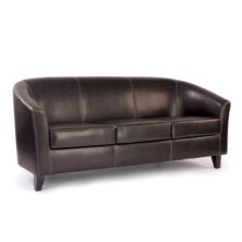 Metro High Back Tub Style Three Seater Sofa Metro High Back Tub Style Three Seater Sofa Workplace Stuff UK