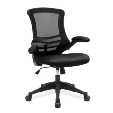 Luna Designer Medium Back Mesh Chair with Folding Arms Mesh Back Office Chairs Workplace Stuff UK Luna Designer Medium Back Mesh Chair with Folding Arms Mesh Back Office Chairs Workplace Stuff UK