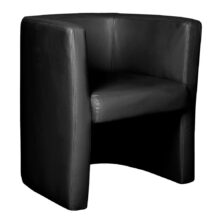 Milano Low Back Leather Faced Tub Chair Milano Low Back Leather Faced Tub Chair Workplace Stuff UK