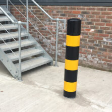 High Visibility Steel Bollards – Black & Yellow Bollards Workplace Stuff UK High Visibility Steel Bollards – Black & Yellow Bollards Workplace Stuff UK