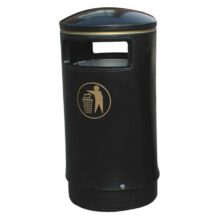 Hooded Top Victorian Outdoor Litter Bin Hooded Top Victorian Outdoor Litter Bin Workplace Stuff UK