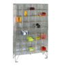 Wire-mesh-compartment-locker-40-Compartment-no-Doors