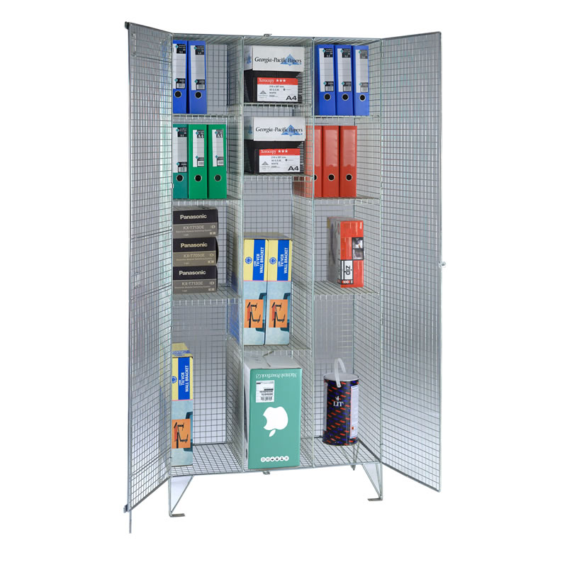 Wire-mesh-divided-cupboard