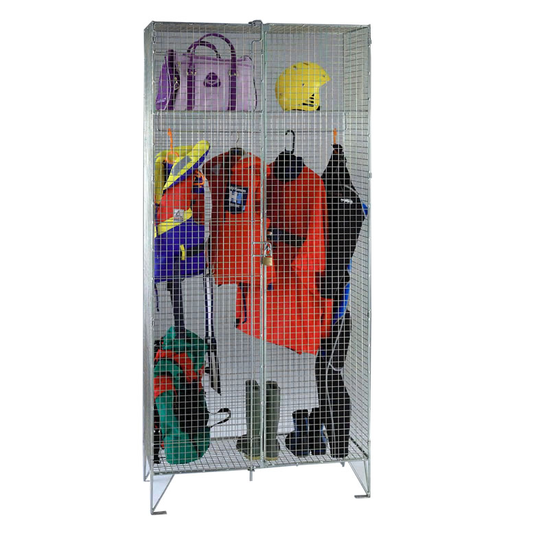 Wire-mesh-wardrobe-cupboard-double-door